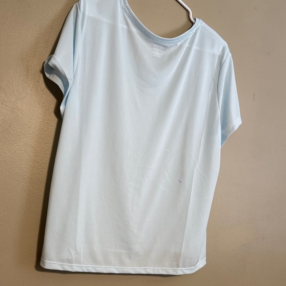 Athletic Works Light Blue Breathable V-Neck Tee - Picture 5 of 5